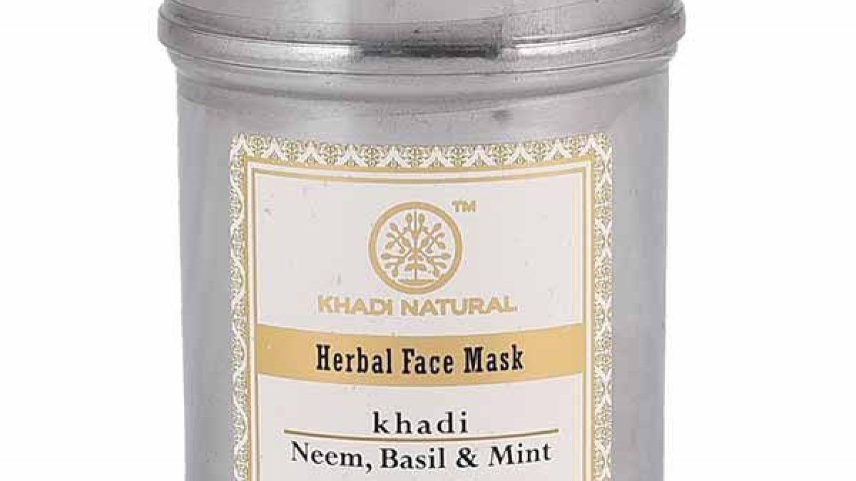 Khadi Natural Neem Basil Mint Face Pack Anti Acne Homeoved