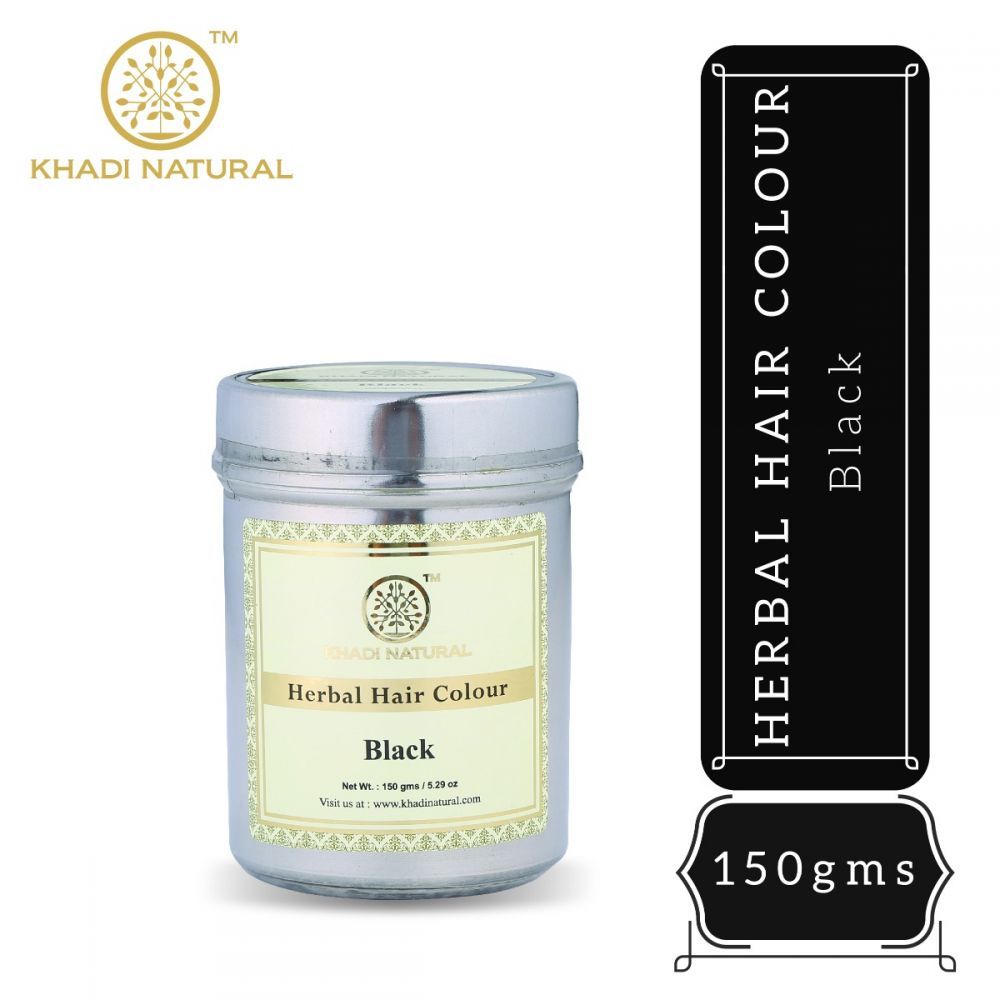 Khadi Natural Herbal Hair Colour Black | Homeoved Khadi Natural Herbal Hair Colour Black | Homeoved