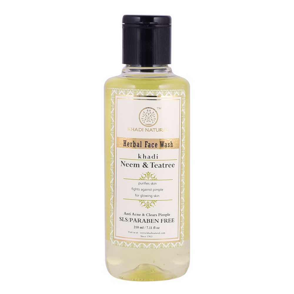 Khadi Natural Neem Teatree Face Wash SLS Paraben Free Homeoved