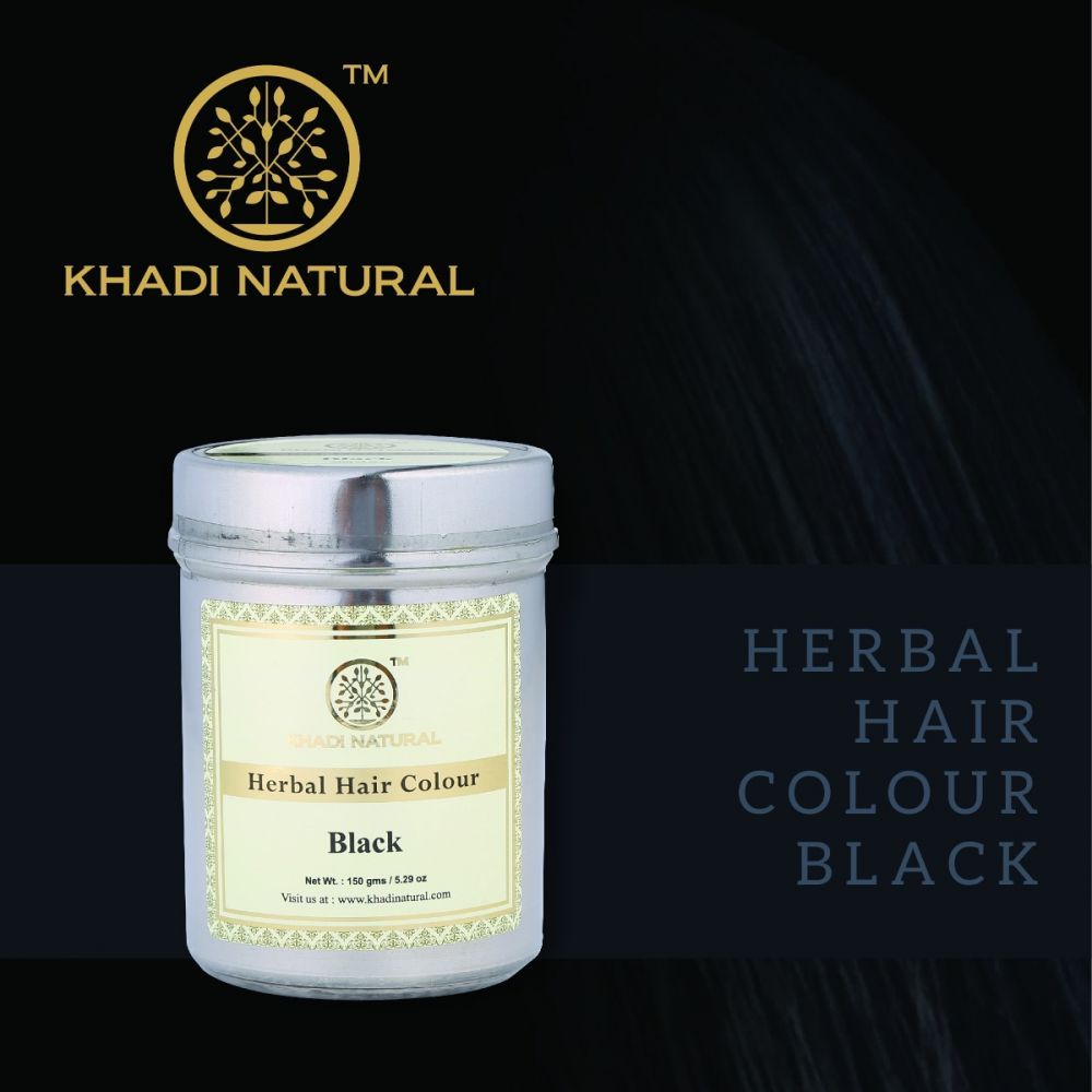 Khadi Natural Herbal Hair Colour Black | Homeoved